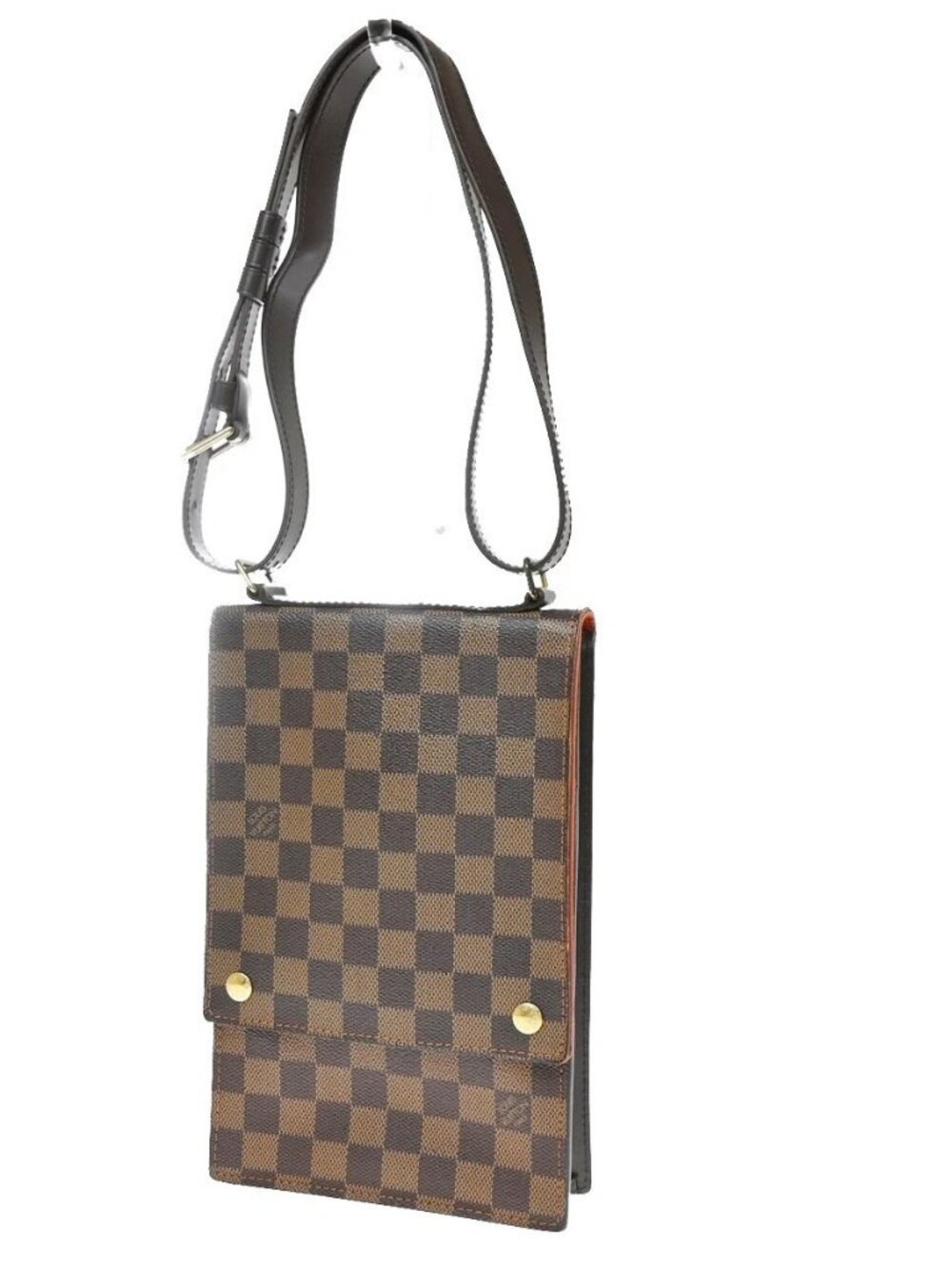 LOUIS VUITTON Portobello Shoulder Bag Damier Leather Brown N45271 83KD724